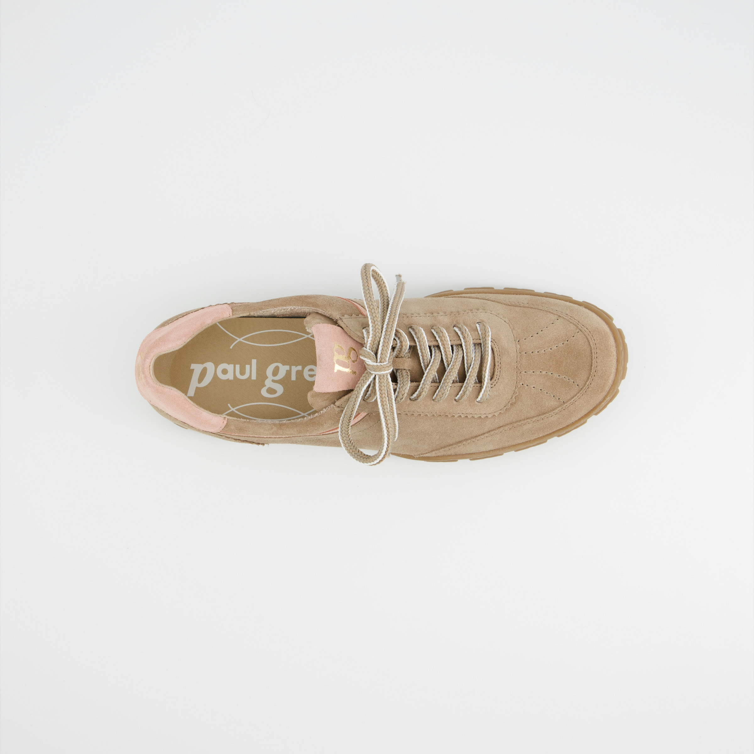 Sneakers with a removable insole, in beige - Paul Green